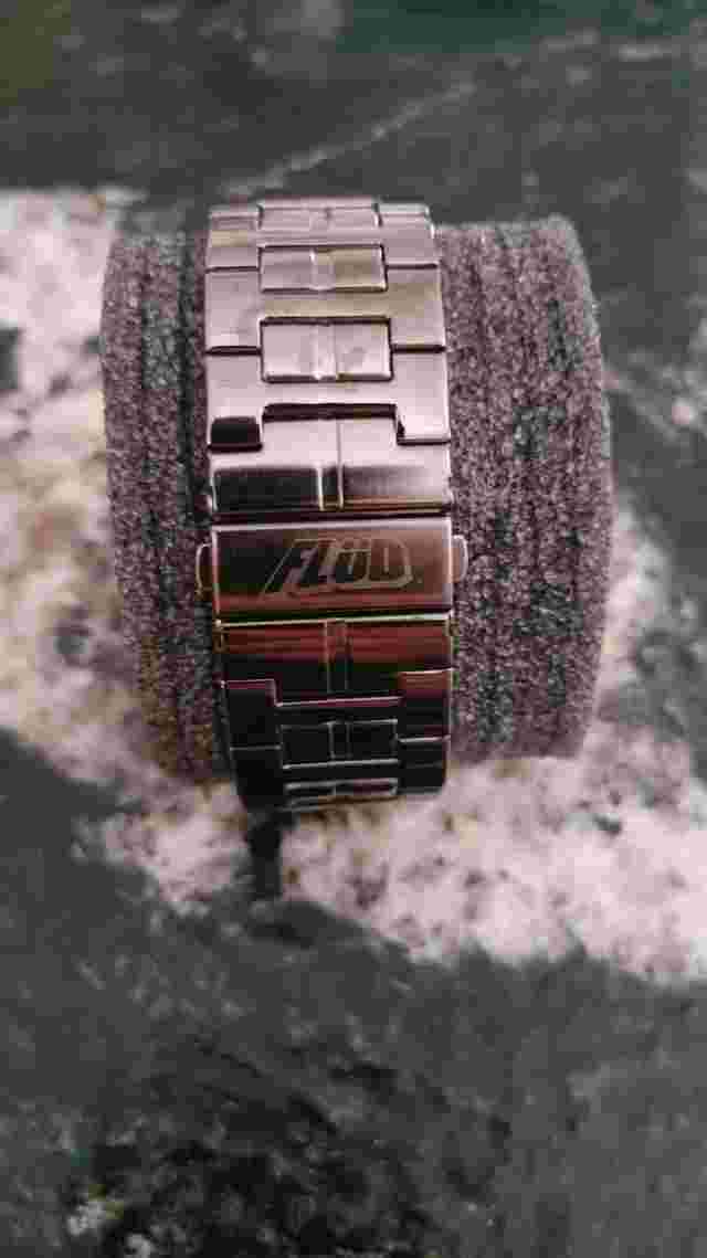 Flud Turntable Watch Vintage Black Chrome Brand New