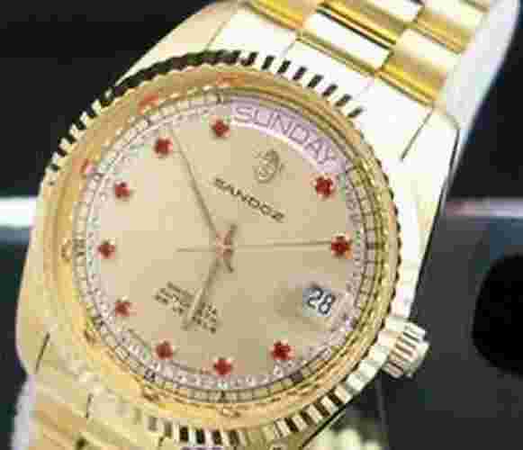 Sandoz Diamond and Roman Numerals Hour Marker Automatic Men's Watch 8732D-34-8g