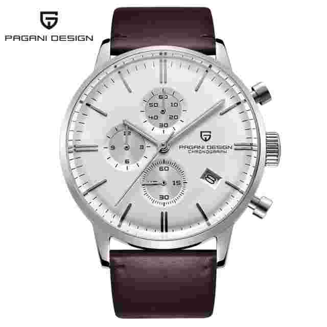 43mm Pagani Design Luxury Pilot Quartz Chronograph Mens Watch relojes Hombre