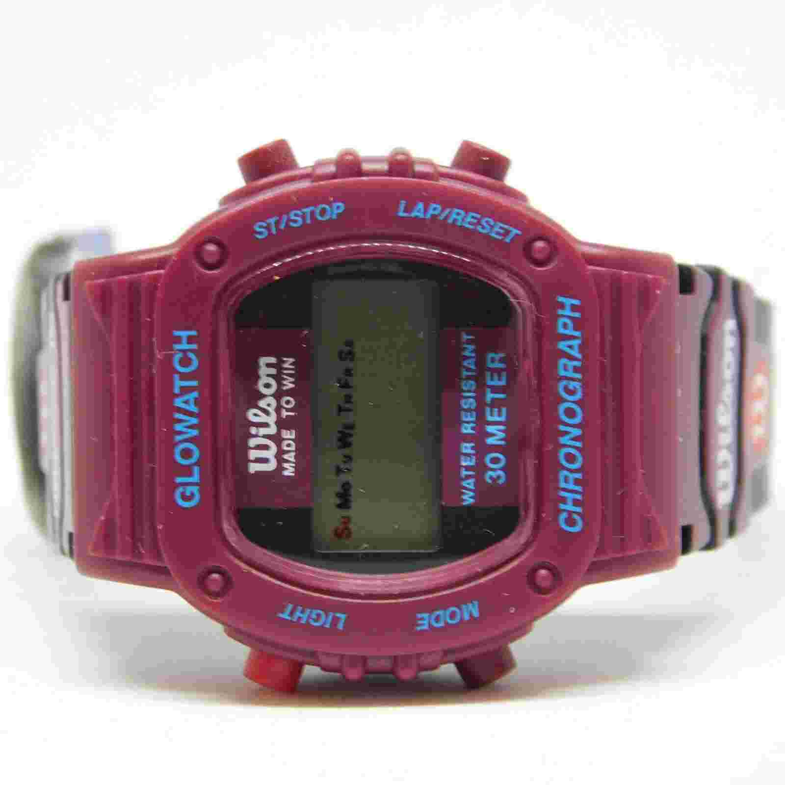 Wilson Glowatch Chronograph WR 30M Quartz Digital Women's Watch New Battery