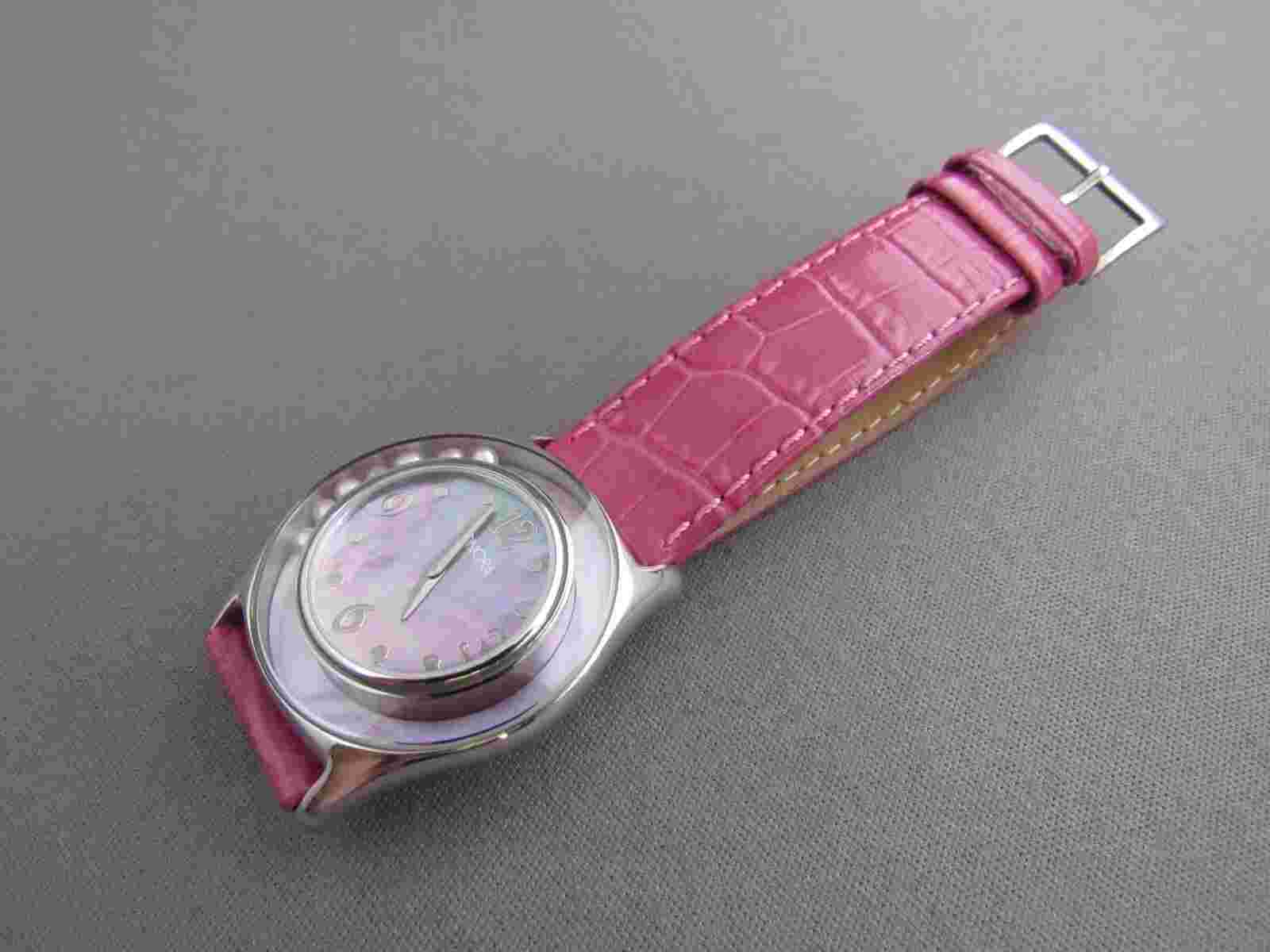 HONORA LEATHER PINK MOTHER OF PEARL WR 3 ATM WOMENS WORKING WRISTWATCH