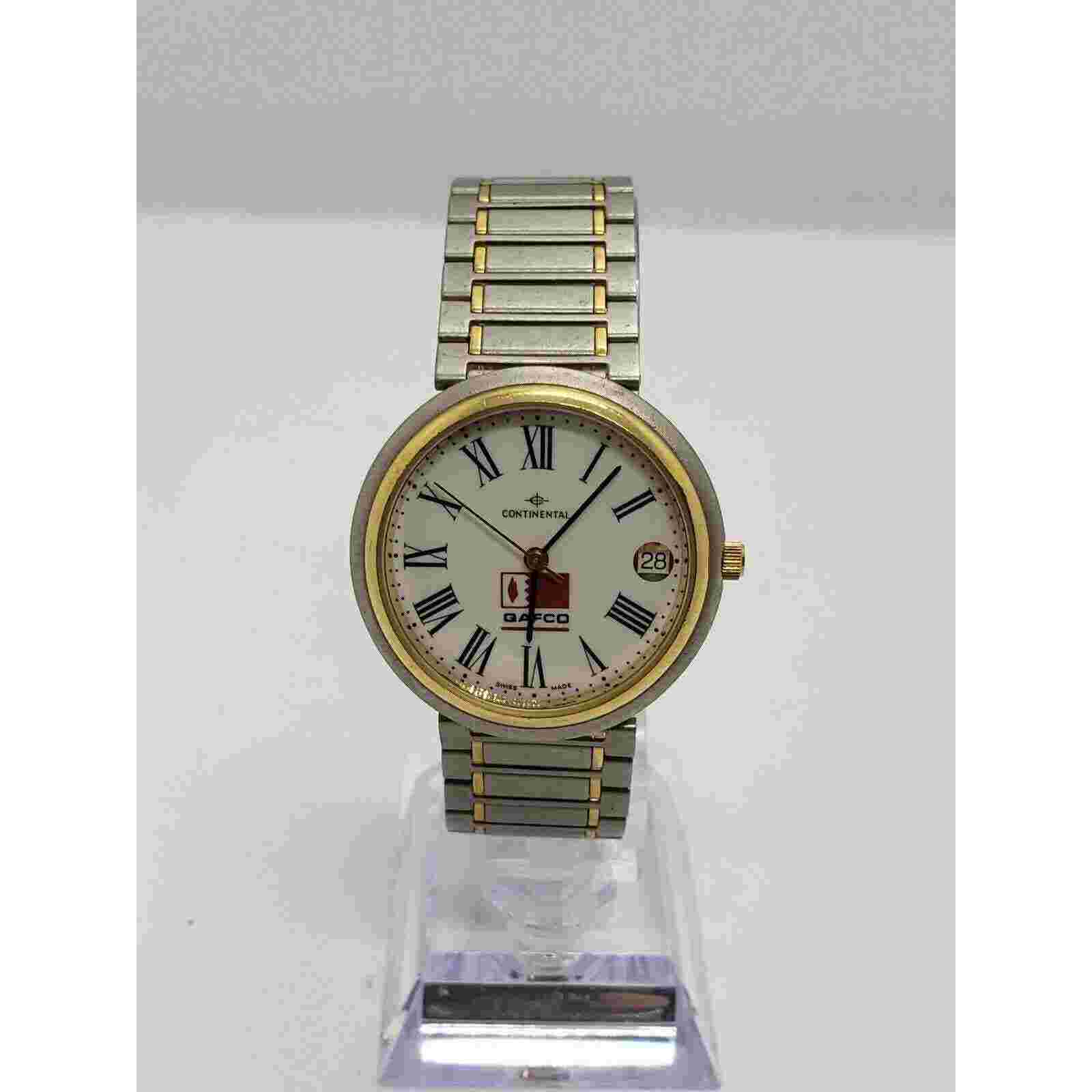 Continental Swiss Made Mens Gafco 32mm Two Tone 0081-82