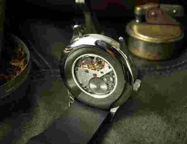 Raketa 24 Hours, Vintage men's watch ROCKET mechanical Soviet watch. black dial