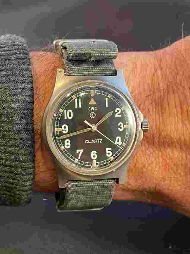 British Vintage CWC 1980 G10 'Fatboy' Military Issued Watch Quartz ORIGINAL