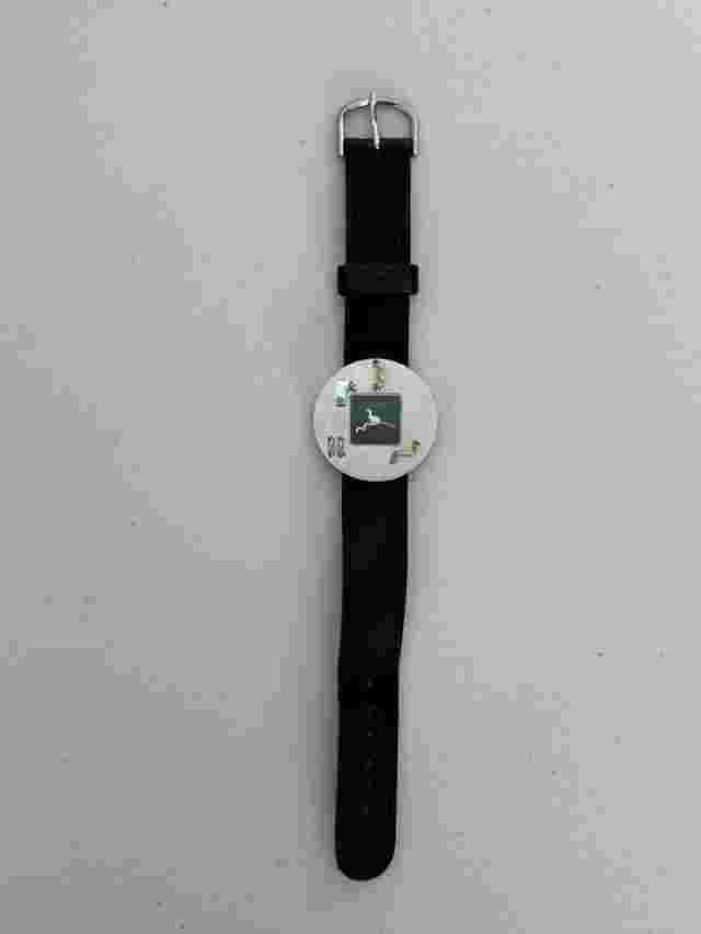 Vintage JALGA ladies quartz watch Scientific Machinery Design Leather Band
