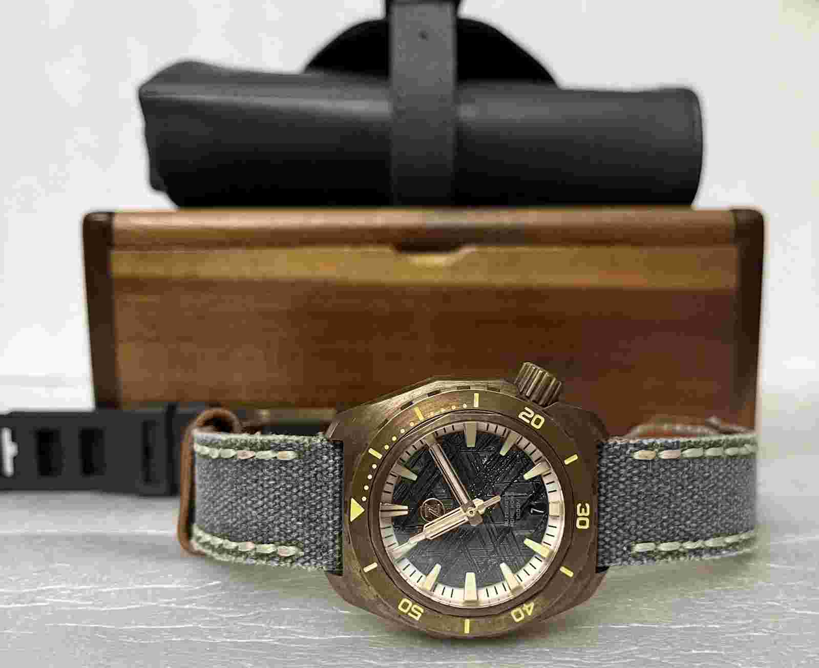 Zelos BRONZE HAMMERHEAD 1000M (V1) DIVER METEORITE 44mm Watch