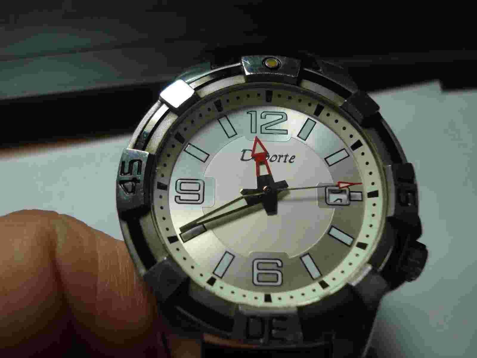 RARE LARGE NICE DEPORTE LIMITED  EDITION 245/255 MADE SILVER WATCH RTL $225