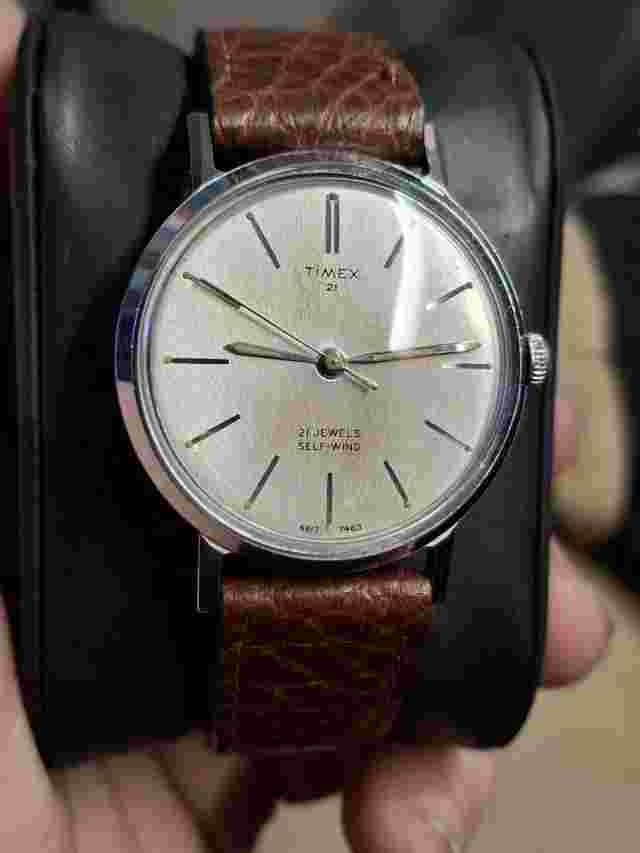 Timex 21 Viscount 1963 Mens Vintage 1960s Automatic Self Winding Retro Watch