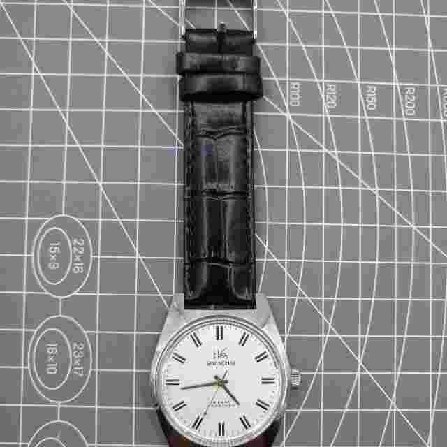 38mm Shanghai Factory Made Manual Mechanical Watch White Dial 3 Hands 19 Jews