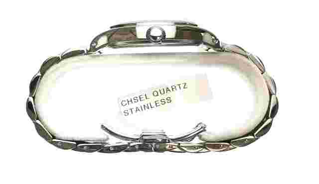 Mens Chisel Stainless Steel White Dial Watch TPW113