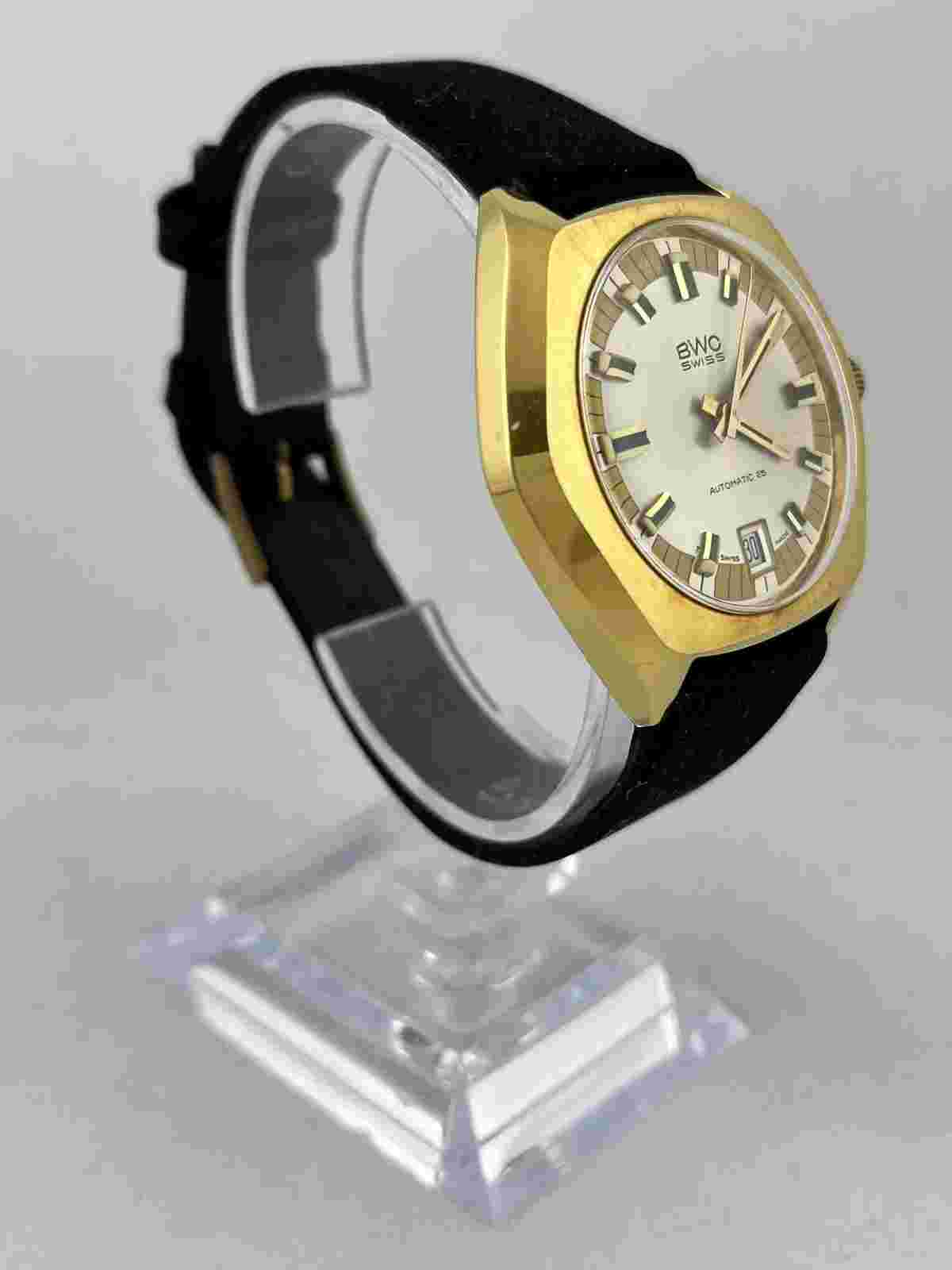 Golden Men's Watch BWC Automatic 25 with Date and Bracelet, Works