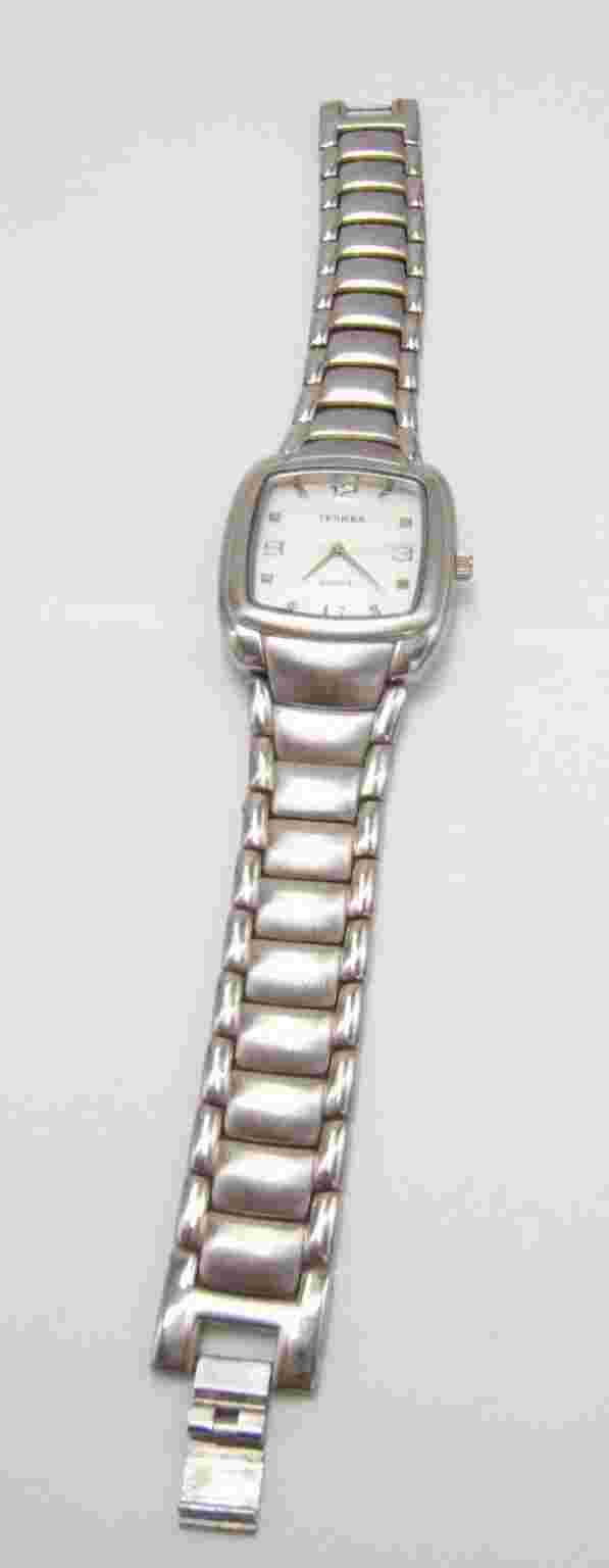 TERNER STAINLESS STEEL WRIST WATCH MEN’S WELL MADE QUARTZ WORKING