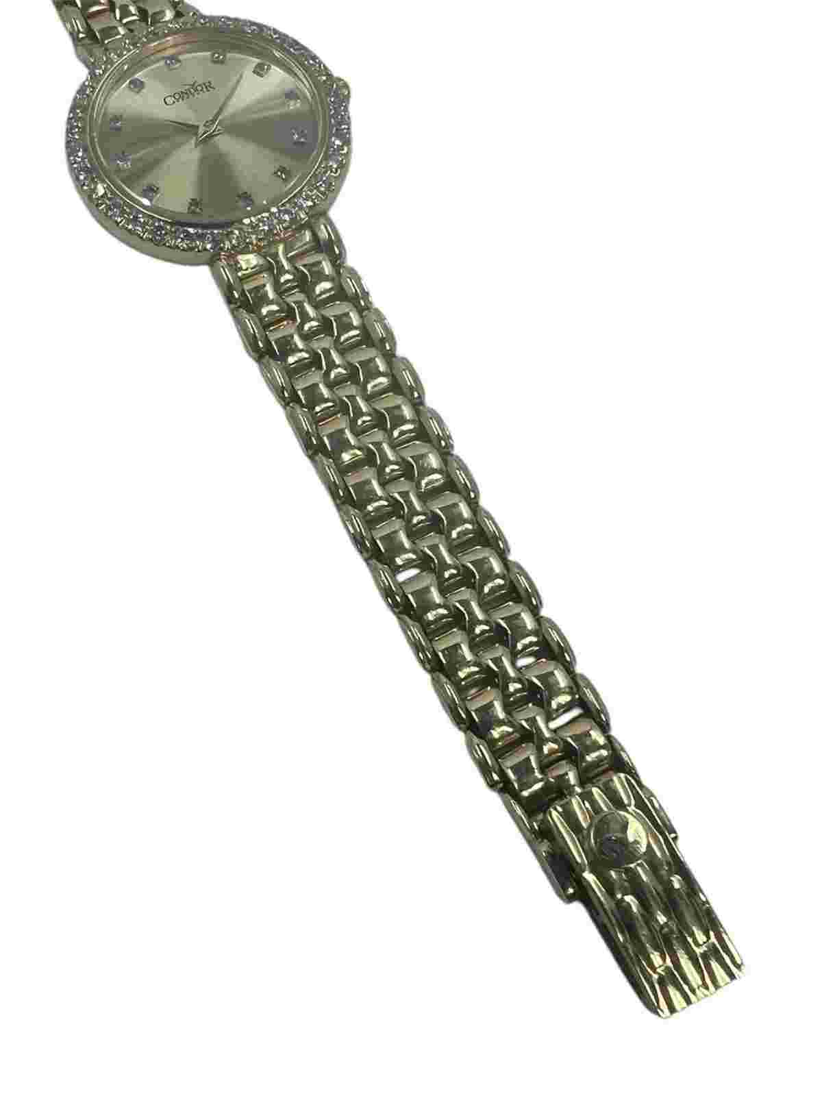 Vintage Condor Geneve 14kt Yellow Gold Diamond Bezel & Dial Ladies Dress Watch
