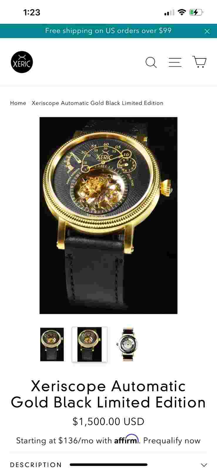 Watch men Xeric