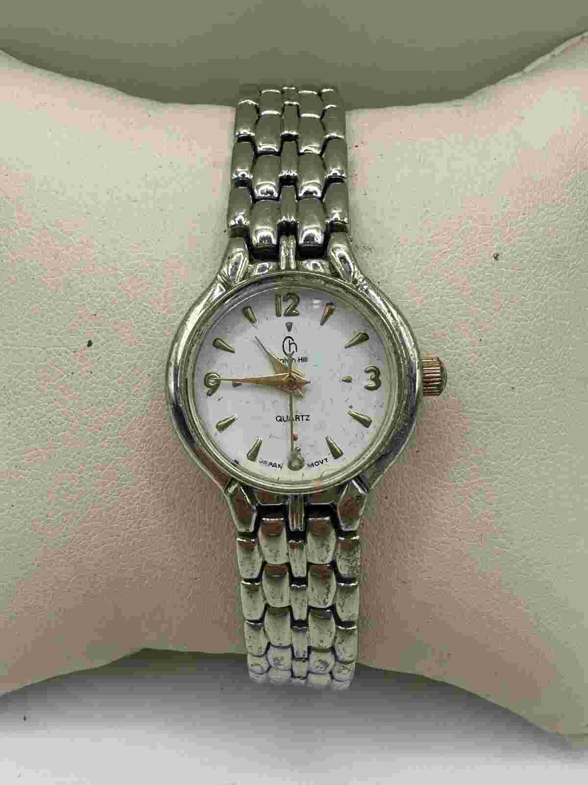 WOMENS CALVIN HILL SILVERTONE WRISTWATCH