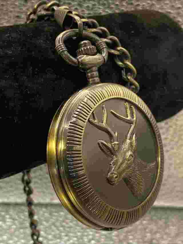 Folio Pocket Watch Tested Works  New Battery Great Condition