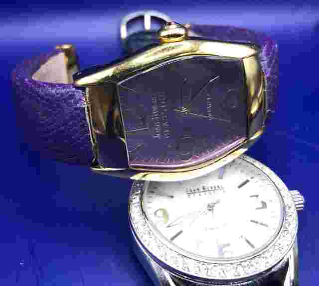 Joan Rivers lot of 3 Watches Classics Purple barrel denim leopard ￼