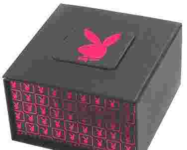 RARE! Brand New PLAYBOY PINK Flower Quartz Watch Women's NIB  __pbo325pk