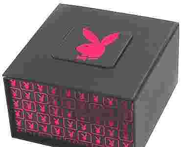 RARE! Brand New PLAYBOY PINK Flower Quartz Watch Women's NIB  __pbo325pk