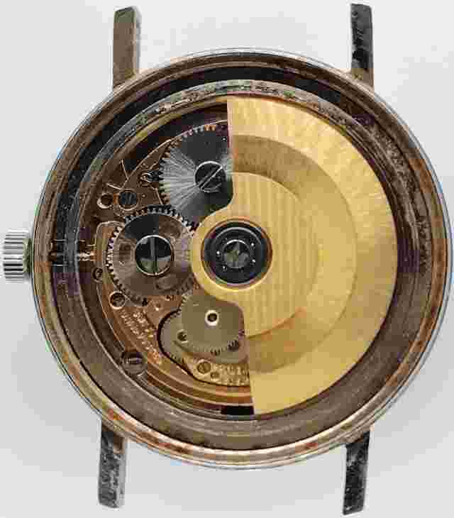 C770 mens Vintage Lord Elgin Automatic 25J Auto 967 Movement Watch Parts lot