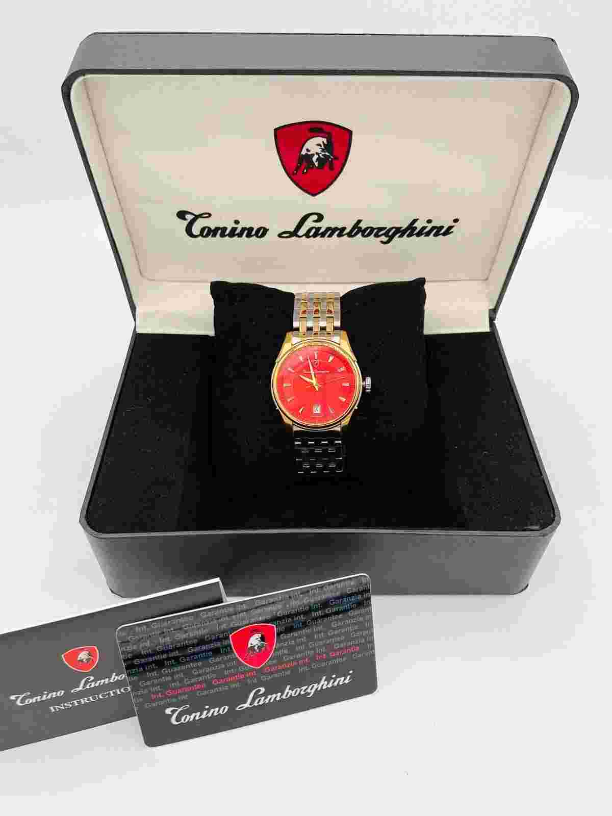 Tonino Lamborghini Red Face Men's Watch EN035.404