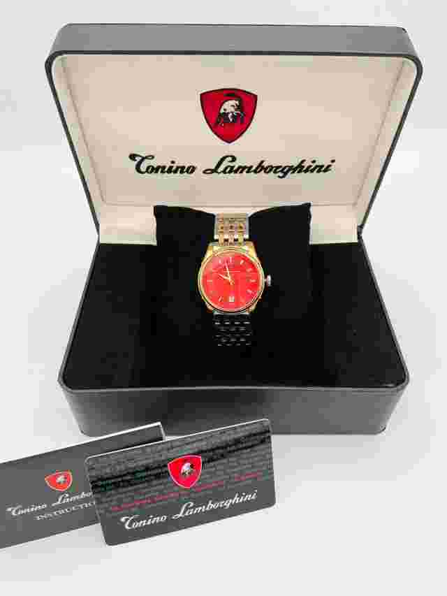 Tonino Lamborghini Red Face Men's Watch EN035.404