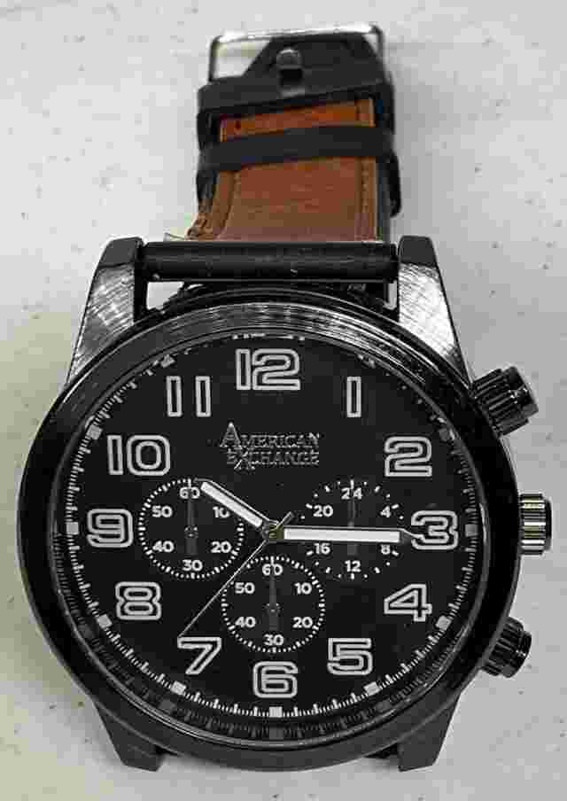 American Exchange Chronograph Quartz Watch Model # 9717 Working IR304