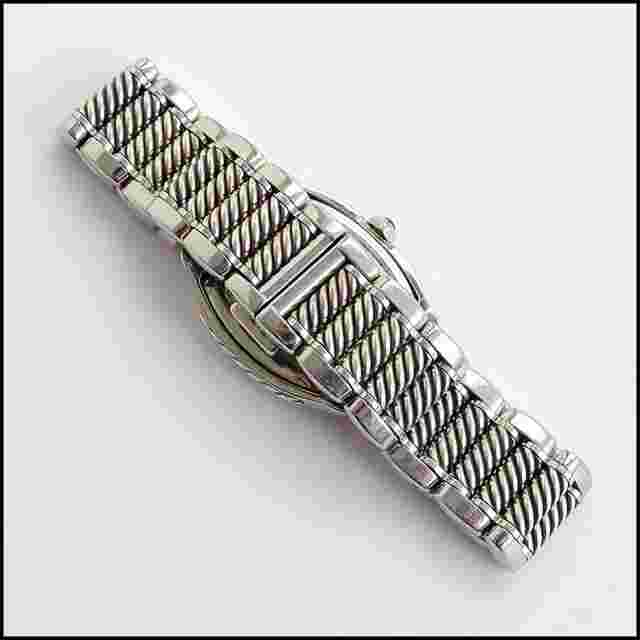 RDC13378 Authentic David Yurman Mother of Pearl Diamond Cable Watch
