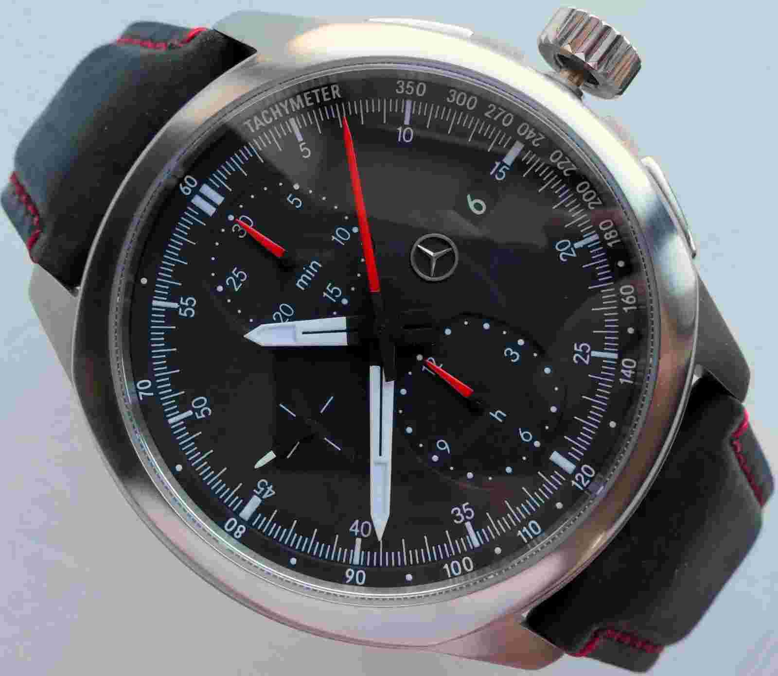 Mercedes Benz AMG Motorsport Fomula Racing Sport Car Accessory Chronograph Watch