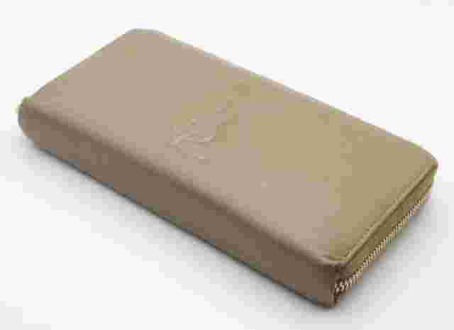 Yves Saint Laurent Rive Gauche Beige Leather Long Wallet for Women