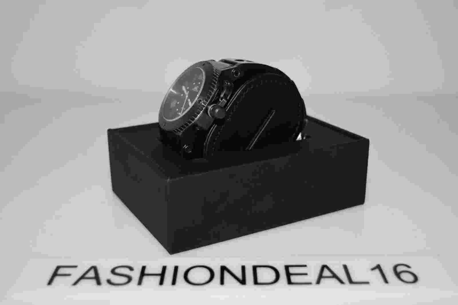 New aK ADEE KAYE Authentic Gunmetal SS Black Dial AK6470-MGM $300 Watch