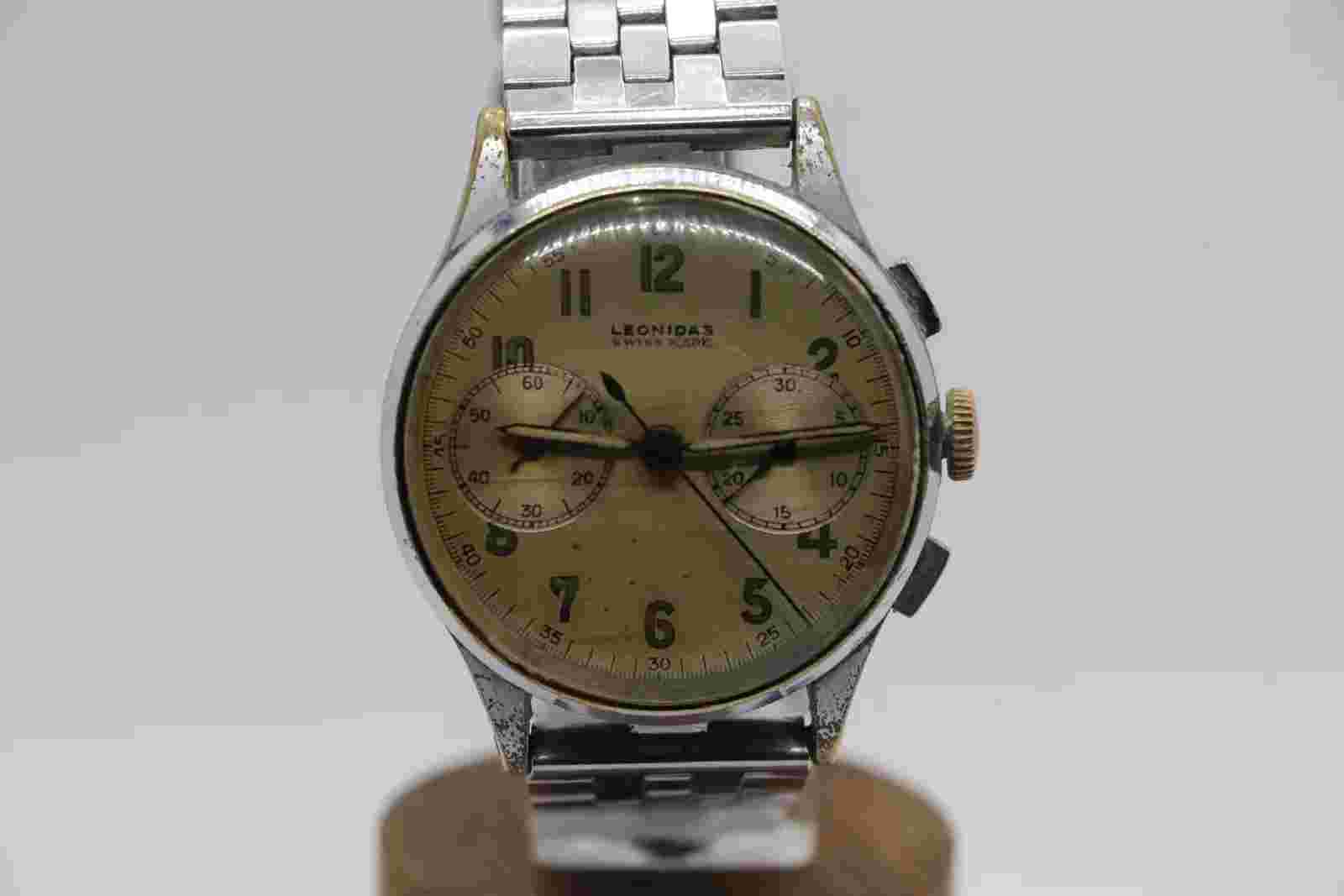 Vintage Leonidas Big Eye Chronograph