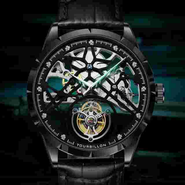 JINLERY Real Tourbillon Watch: Experience Luxury and Precision in Every  click