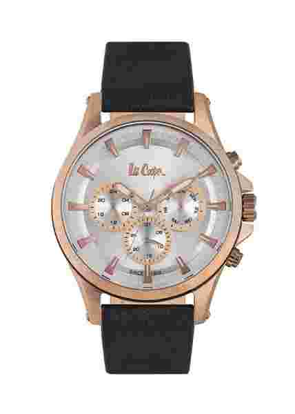 Leecooper Watch LC06502.431 Men's Wrist Leather Band Multifunction Multicoloured
