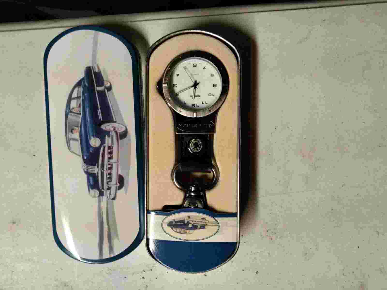 Vintage Pocket Lite Watch McGregor Carabiner Key Chain Vtg Japan  Not Tested