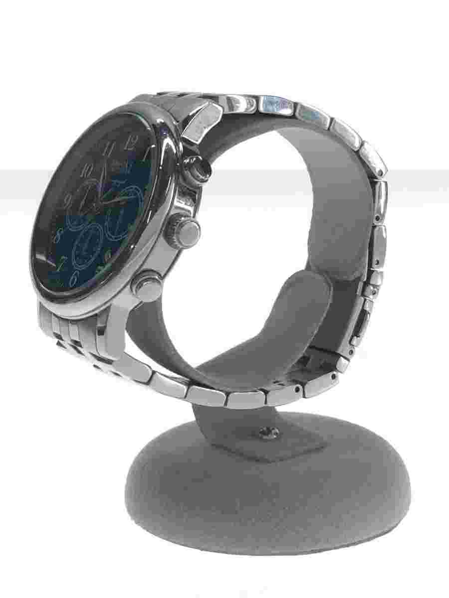 Brooks Brothers Wristwatch Chronograph Quartz Analog Stainless Steel Silver