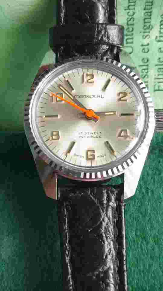 Vintage MIREXAL Ladies Swiss Wrist Watch C-7340. 076, Papers & Original Box