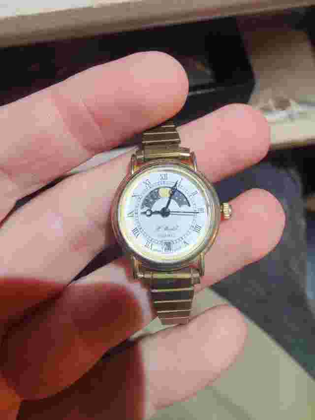 H. Windsor Moon phase Watch Rare Vintage