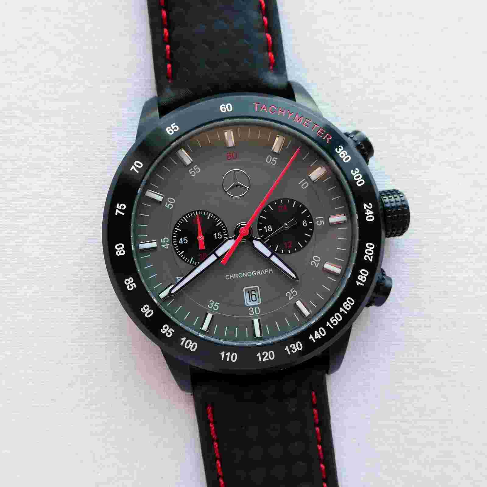 Mercedes Benz Motorsport AMG DTM Racing Car Accessory Sport Chronograph Watch