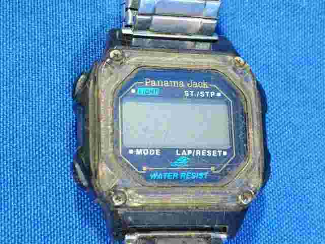 1980s Early Computer Electronic Watch Panama Jack Swimming Lap Timer Stopwatch