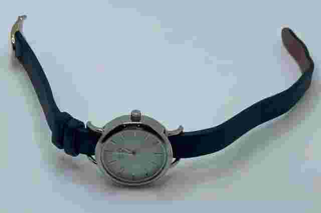 KEEP Collective Watch Womens 27mm Case One Piece Black Strap Quartz Three Hands