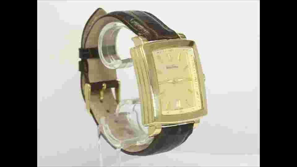 Brooks Brothers 18K YG Swiss Automatic Date Watch #21387 34x39MM