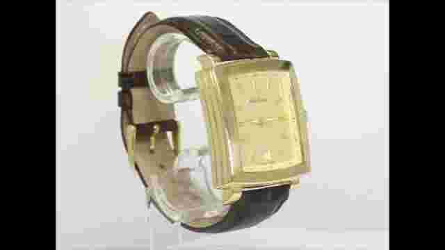 Brooks Brothers 18K YG Swiss Automatic Date Watch #21387 34x39MM