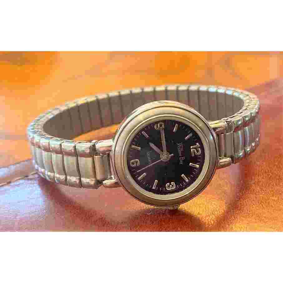 Women's Willow Bay Quartz Watch, Silver Tone with Dark Blue Face