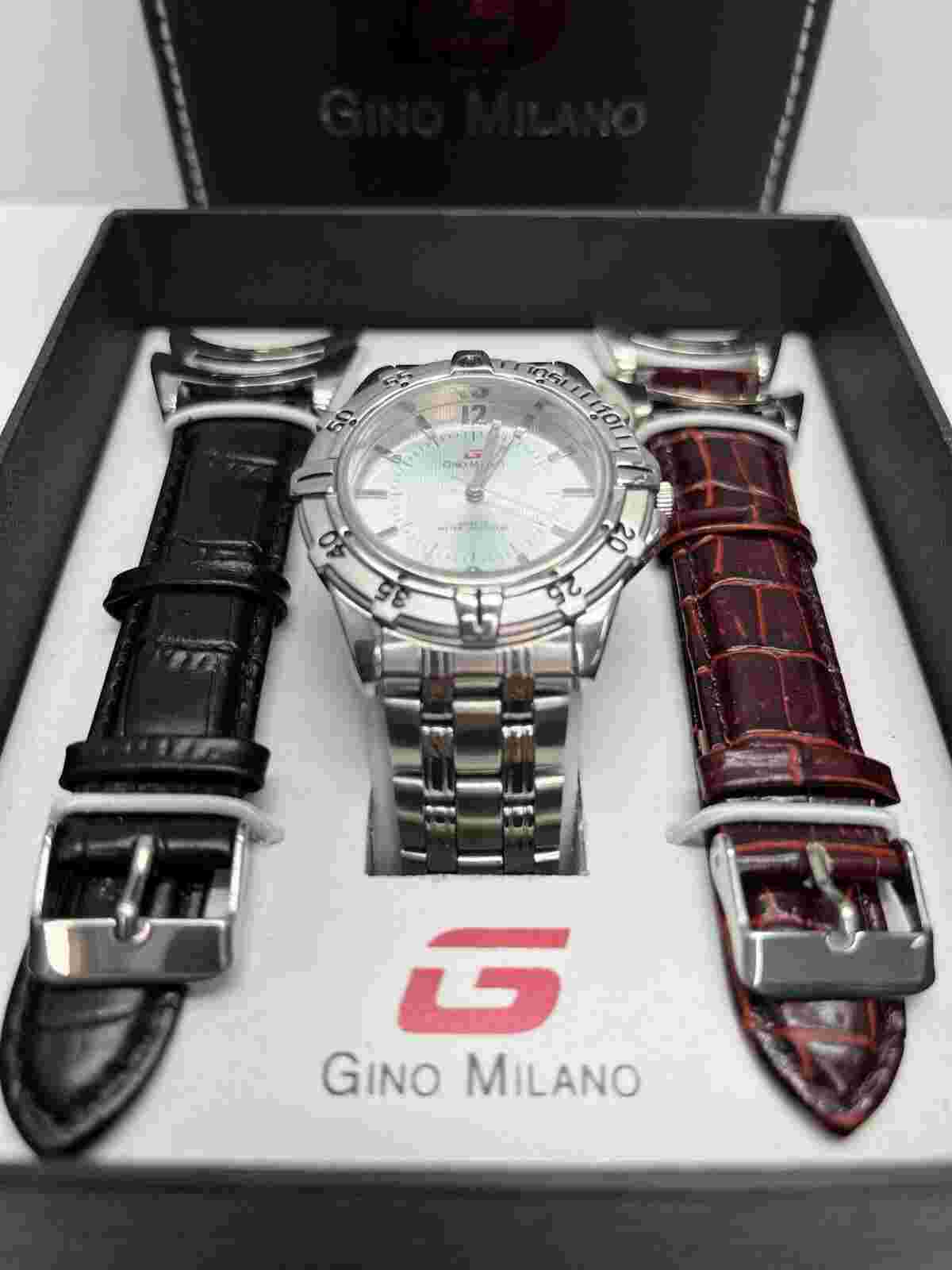 New Gino Milano Watch with 4 Xtra Straps Gift Set