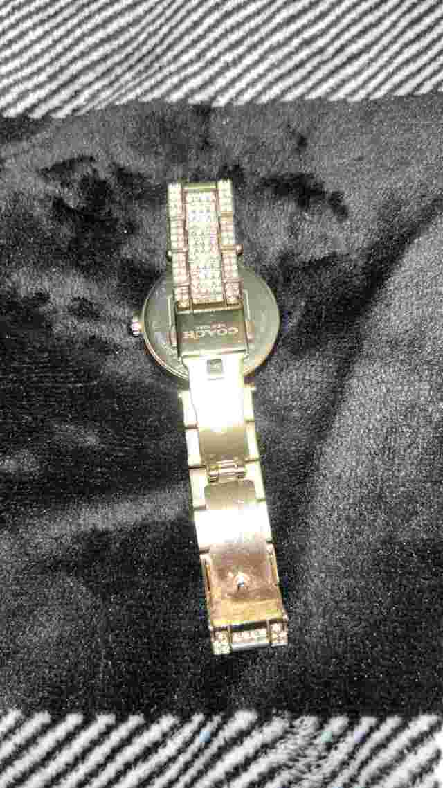 womens coach watch rose gold