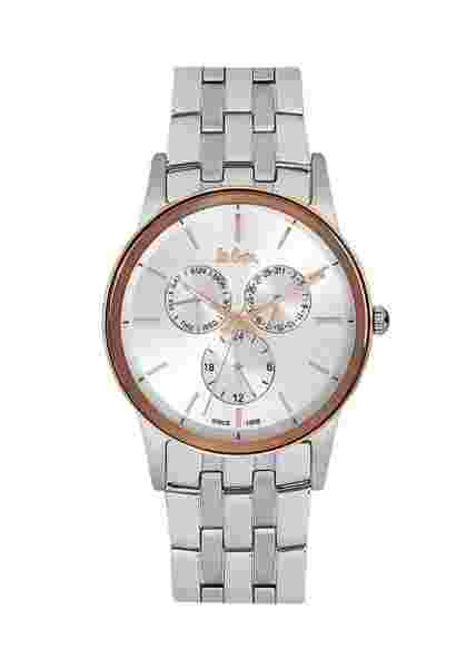 Leecooper Watch LC06498.530 Men's Wrist Stainless Steel Link Band Date Tag 24h