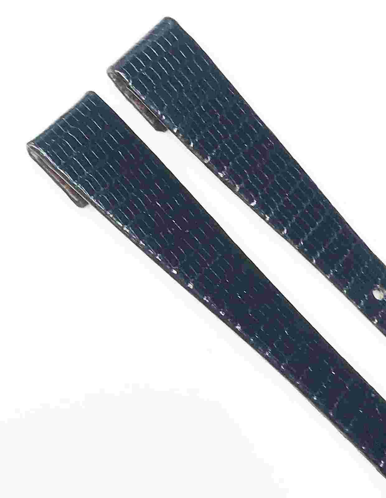 Hirsch Genuine Brand New Black Tone 13mm Genuine Leather Watch Band