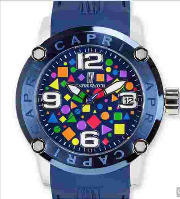 Capri Authentic Blue Watch Watch Rocks Forms Blue - Orologio Rocks