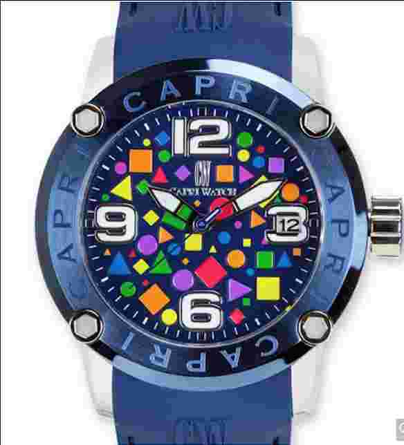 Capri Authentic Blue Watch Watch Rocks Forms Blue - Orologio Rocks